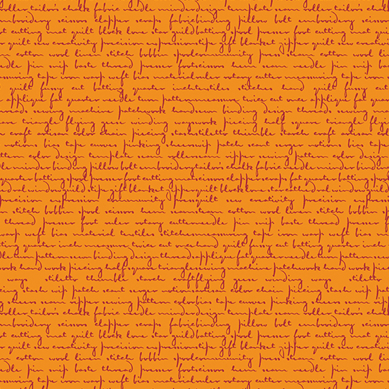 Quilty Words - Tangerine