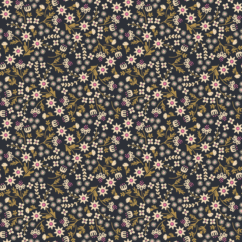 Favorite Flowers - Soft Black