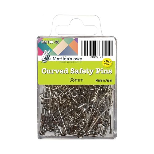 Safety Pins Curved - 38mm