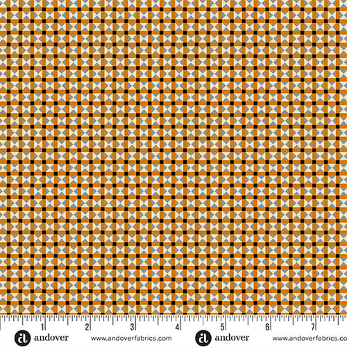 Triangle Checkerboard - Pumpkin