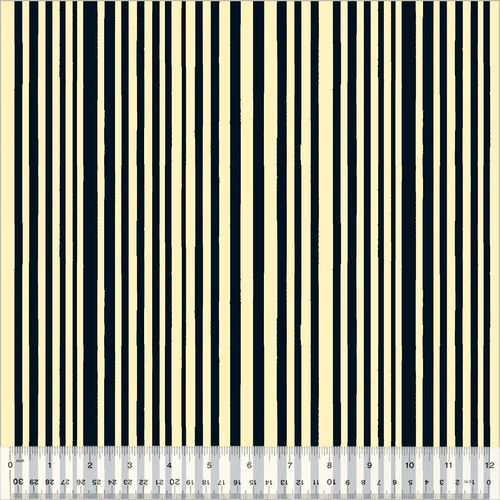 Mini Stripe - Ink Vanilla Custard