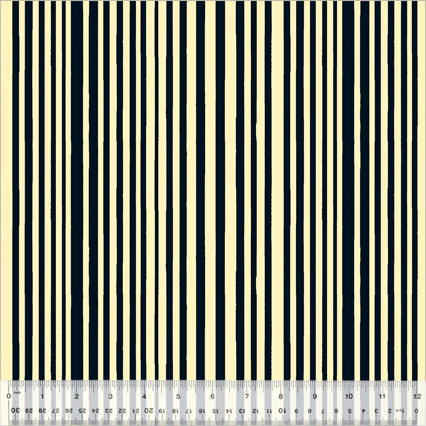 Mini Stripe - Ink Vanilla Custard