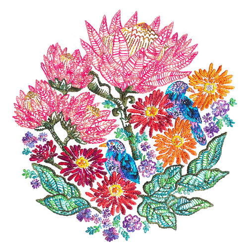 Wandering Eye Embroidery Panel