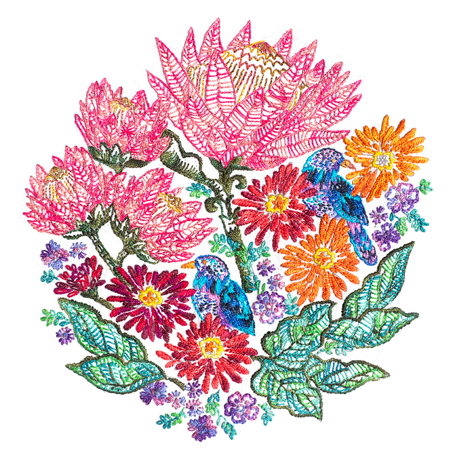 Wandering Eye Embroidery Panel