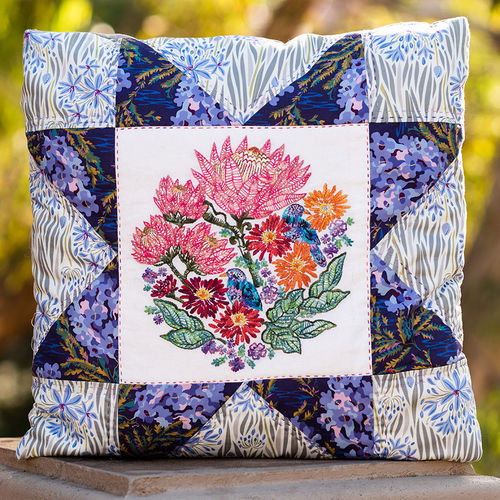 Wandering Eye Stitchery Cushion - kit