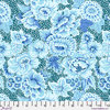Floral with Dots - Blue - Cotton lawn
