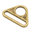Triangle Ring - 1½" - Set of Two - Antique brass