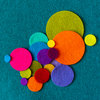 Felt Circles - ½" to 2 ½" - 100 pieces