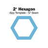 2” Hexagon iSpy Template - ⅜" Seam
