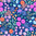 Landscape floral - dark blue